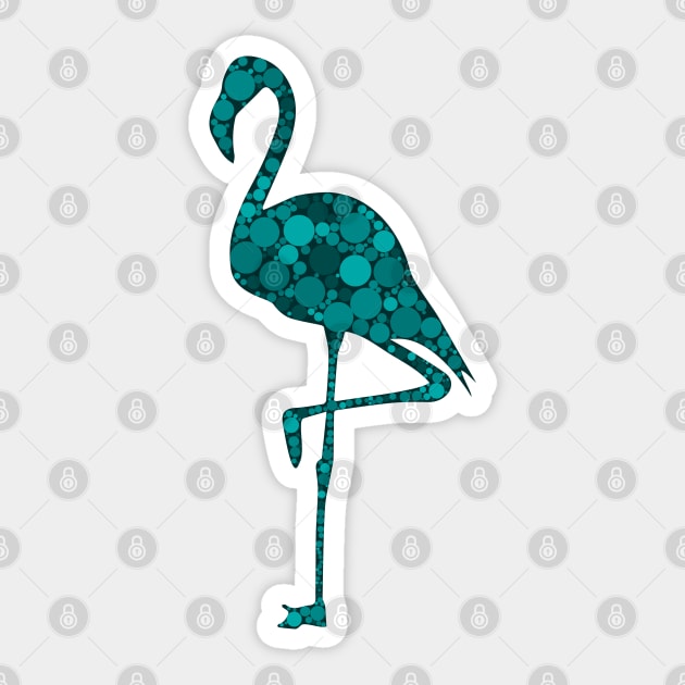 Blue Flamingo | Pop Art Sticker by williamcuccio